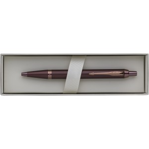 Parker IM Monochrome PVD ballpoint pen, burgundy (Metallic pen)