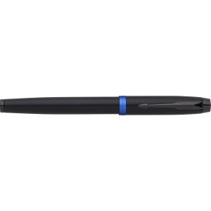 Parker IM Vibrant Rings PVD rollerball, blue/black (Metallic pen)