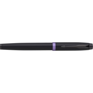 Parker IM Vibrant Rings PVD rollerball, purple/black (Metallic pen)