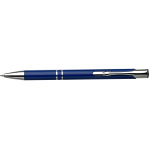 Push button ballpen, cobalt blue (Metallic pen)