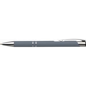 Push button ballpen, grey (Metallic pen)