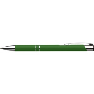 Push button ballpen, light green (Metallic pen)