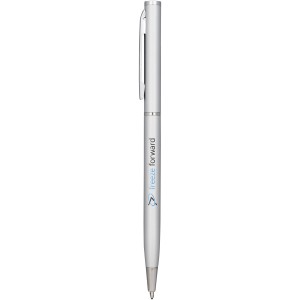 Slim aluminium ballpoint pen, Silver (Metallic pen)