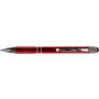 Twist-action aluminium ballpoint pen, red