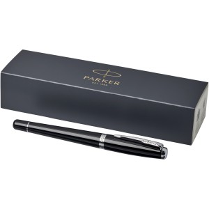Urban fountain pen, solid black,Chrome (Metallic pen)