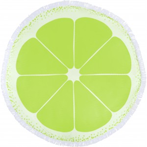 Microfiber (160 gr/m2) beach towel Cody, lime (Towels)