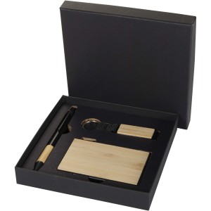 Minka RCS recycled aluminium ballpoint pen, keychain and RFI