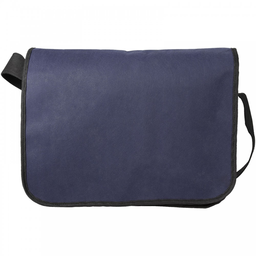 Printed Mission nonwoven messenger bag, Navy (Laptop & Conference bags)