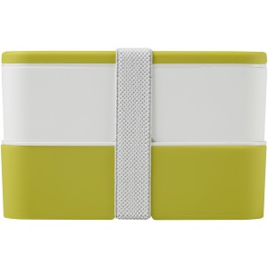 MIYO double layer lunch box, Lime, White, White (Plastic kitchen equipments)