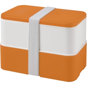 MIYO double layer lunch box, Orange, White, White (Plastic kitchen equipments)