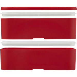 MIYO double layer lunch box, Red, Red, Red (Plastic kitchen equipments)