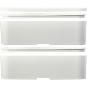 MIYO Renew double layer lunch box, Ivory white, Ivory white (Plastic kitchen equipments)