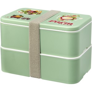 MIYO Renew double layer lunch box, Seaglass green, Seaglass  (Plastic kitchen equipments)