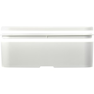 MIYO Renew single layer lunch box, Ivory white, Pebble grey (Plastic kitchen equipments)