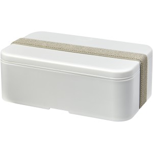 MIYO Renew single layer lunch box, Ivory white, Pebble grey (Plastic kitchen equipments)