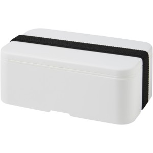 MIYO single layer lunch box, White, Solid black (Plastic kitchen equipments)