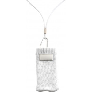 Polyester phone cover, white