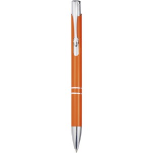 Moneta aluminium click ballpoint pen, Orange (Metallic pen)