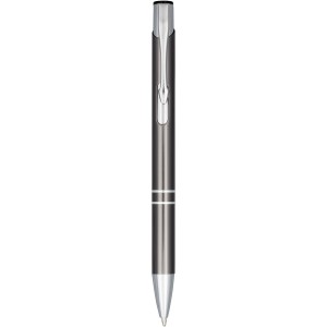 Moneta anodized aluminium click ballpoint pen- Black Ink, Gr (Metallic pen)