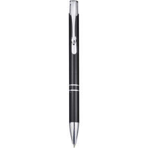 Moneta aluminium click ballpoint pen, solid black