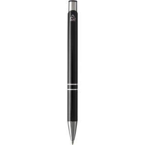 Moneta recycled aluminium ballpoint pen, Black (Metallic pen)