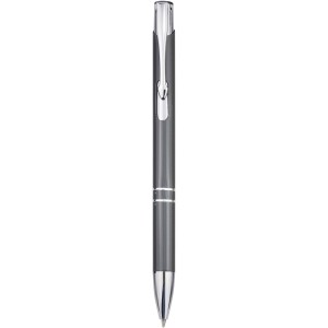 Moneta recycled aluminium ballpoint pen (blue ink), Grey (Metallic pen)