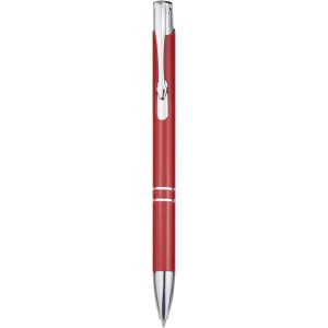 Moneta recycled aluminium ballpoint pen (blue ink), Red (Metallic pen)