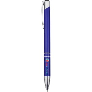 Moneta recycled aluminium ballpoint pen (blue ink), Royal bl (Metallic pen)