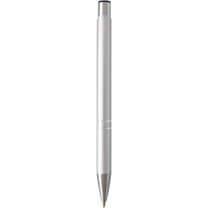 Moneta recycled aluminium ballpoint pen (blue ink), Silver (Metallic pen)