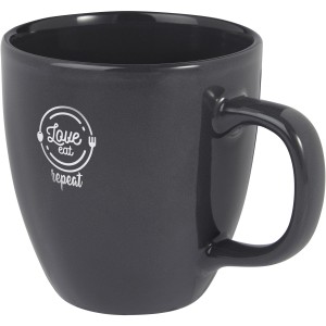 Moni 430 ml ceramic mug, Grey (Mugs)