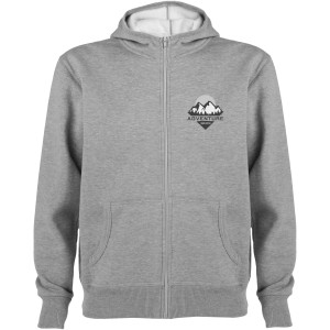 Montblanc unisex full zip hoodie, Marl Grey (Pullovers)