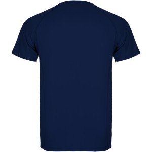 Montecarlo short sleeve kids sports t-shirt, Navy Blue (T-shirt, mixed fiber, synthetic)