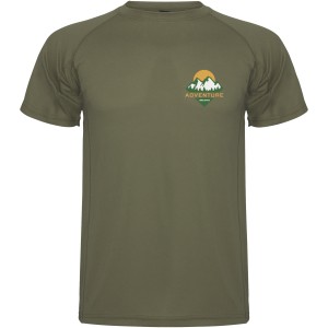 Montecarlo short sleeve men's sports t-shirt, Militar Green (T-shirt, mixed fiber, synthetic)