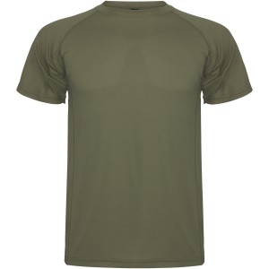 Montecarlo short sleeve men's sports t-shirt, Militar Green (T-shirt, mixed fiber, synthetic)