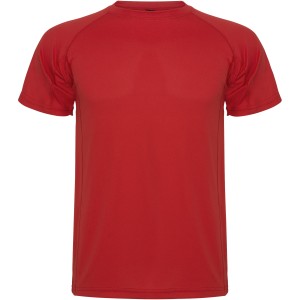 Montecarlo short sleeve men's sports t-shirt, Red (T-shirt, mixed fiber, synthetic)