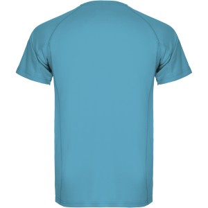 Montecarlo short sleeve men's sports t-shirt, Turquois (T-shirt, mixed fiber, synthetic)