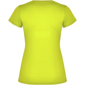 Montecarlo short sleeve women's sports t-shirt, Fluor Yellow (T-shirt, mixed fiber, synthetic)