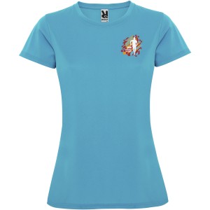 Montecarlo short sleeve women's sports t-shirt, Turquois (T-shirt, mixed fiber, synthetic)