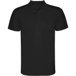 Monzha short sleeve men's sports polo, Solid black (R04043O)