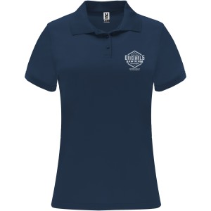 Monzha short sleeve women's sports polo, Navy Blue (Polo short, mixed fiber, synthetic)