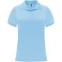 Monzha short sleeve women's sports polo, Sky blue