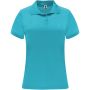 Monzha short sleeve women's sports polo, Turquois