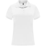 Monzha short sleeve women's sports polo, White (R04101Z)