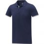 Morgan short sleeve men?s duotone polo, Navy