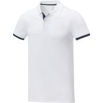 Morgan short sleeve men?s duotone polo, White (3811001)