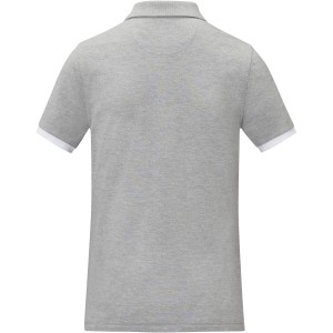 Morgan short sleeve women?s duotone polo, Heather grey (Polo shirt, 90-100% cotton)