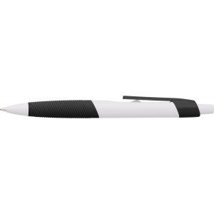 ABS ballpen with rubber grip Devon, black