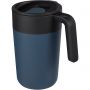 Nordia 400 ml double-wall recycled mug, Dark blue