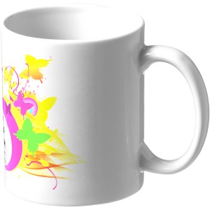 Pic 330 ml ceramic sublimation mug, White (Mugs)