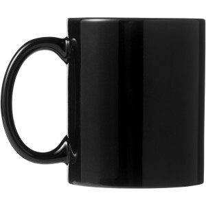 Santos 330 ml ceramic mug, solid black (Mugs)